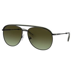 Swarovski SK 7005 4010E8 Black Metal Pilot Sunglasses Green Gradient Lens